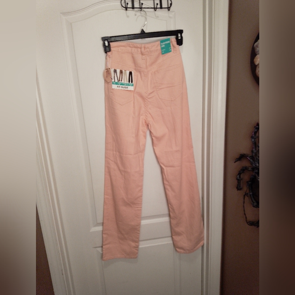 NWT/Juniors light pink juniors distressed jeans size 1/25 90s boyfriend … - Picture 4 of 12